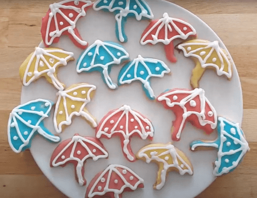 umbrella shaped cookies