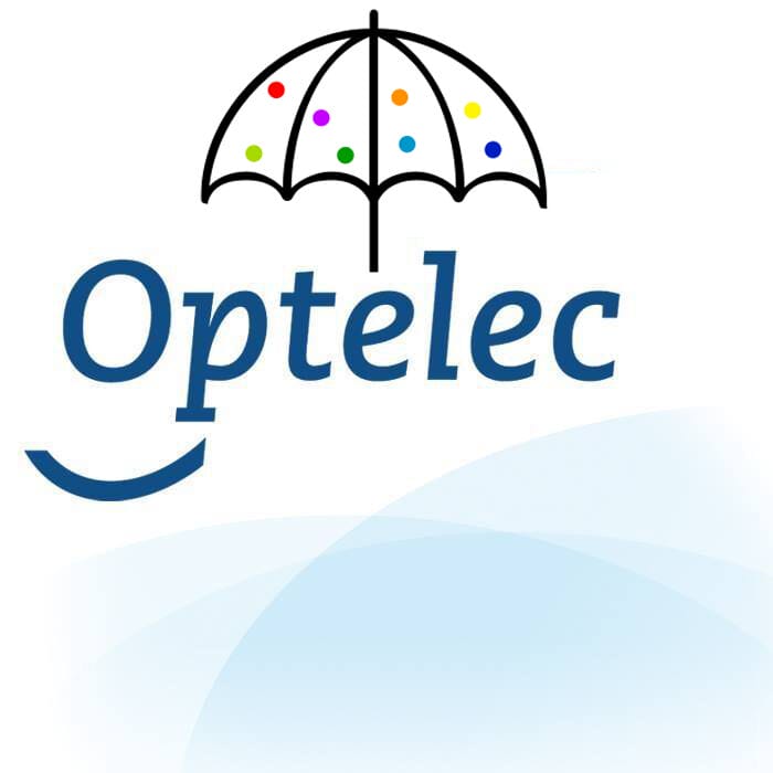 Optelec and Esme's Umbrella's logos